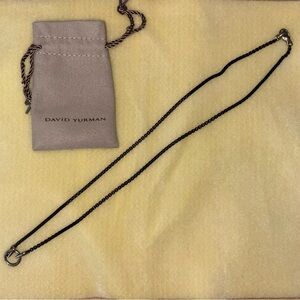 David Yurman Black Box Chain Amulet Necklace